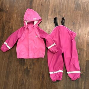 Helly Hansen toddler rain suit size 2